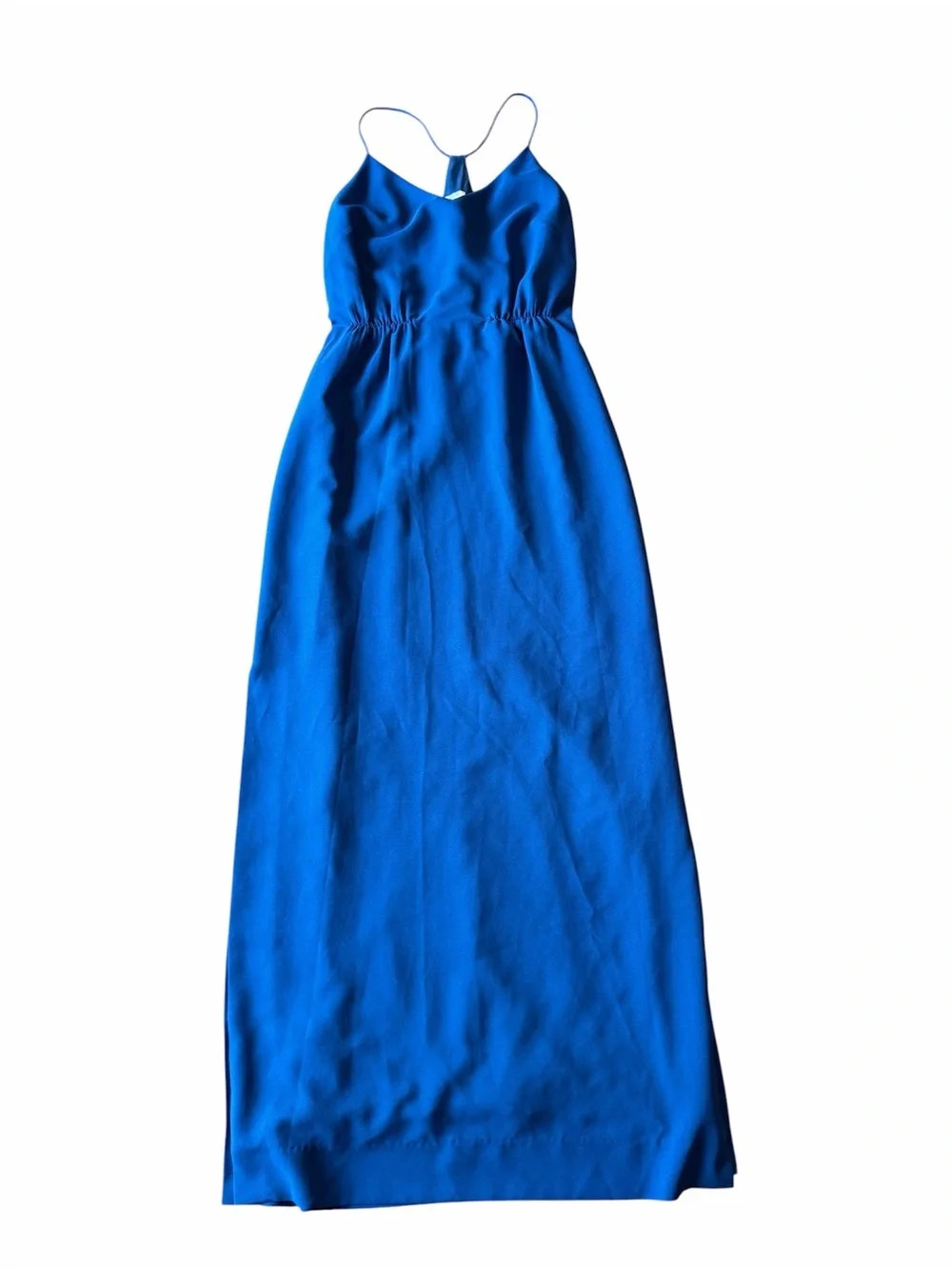 J. Crew Navy Spaghetti-Strap High Slit Slip Maxi Dress Size 00